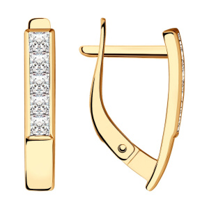 Серьги 028756 (Au 585)