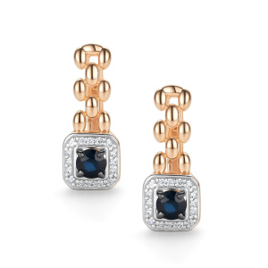 Серьги 26378-102 (Au 585)