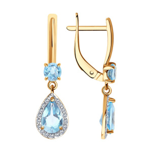 Серьги 728295 (Au 585)