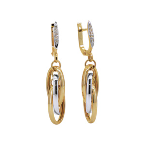 Серьги Т-809К-2 (Au 585)