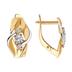 Серьги 028721 (Au 585)