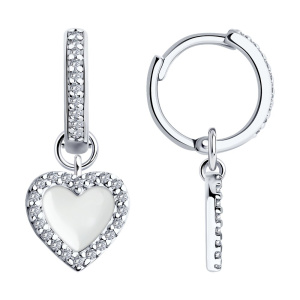 Серьги 94026487 (Ag 925)