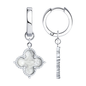 Серьги 94026077 (Ag 925)