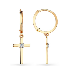 Серьги 002-0437-0001-011 (Au 585)