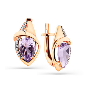 Серьги 02-3-222-0201-011 (Au 585)