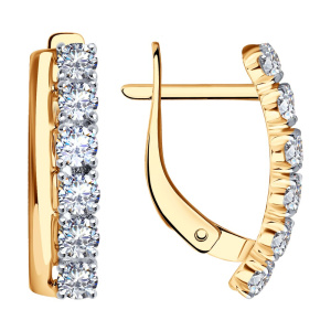 Серьги 027146 (Au 585)