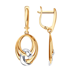 Серьги 029170 (Au 585)