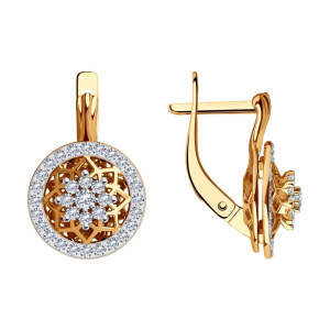 Серьги 029816 (Au 585)