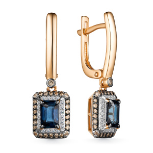 Серьги 25485-170 (Au 585)