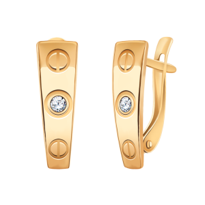 Серьги 21166 (Au 585)