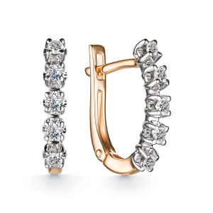 Серьги 24247-100 (Au 585)