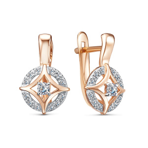 Серьги 2556007 1 1 1 (Au 585)