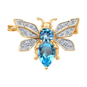 Брошь 51-340-00466-2 (Au 585)