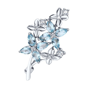 Брошь 94-340-02061-1 (Ag 925)