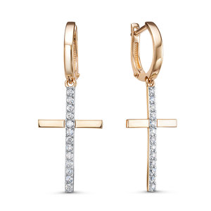 Серьги 1202912 (Au 585)