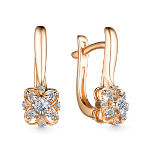 Серьги 25701-100 (Au 585)