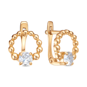 Серьги 122656 (Au 585)