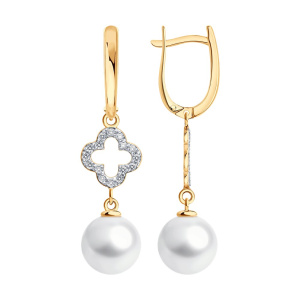 Серьги 792473 (Au 585)