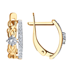 Серьги 027235 (Au 585)