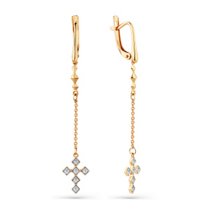 Серьги 002-0330-0001-011 (Au 585)