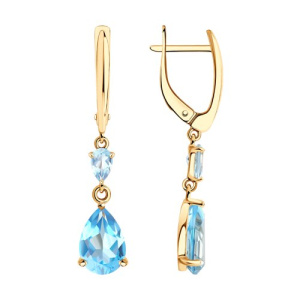 Серьги 727581 (Au 585)