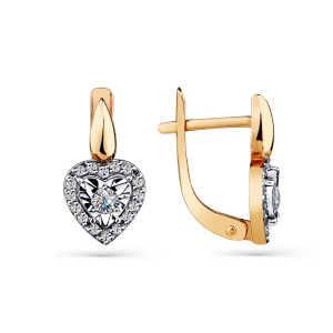 Серьги 002-0408-0001-041 (Au 585)