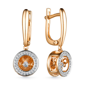 Серьги 25102-100 (Au 585)