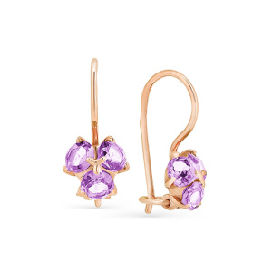 Серьги 09-1-021-0200-010 (Au 585)