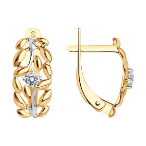 Серьги 027254 (Au 585)