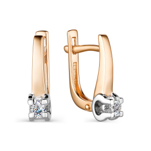 Серьги 24003-100 (Au 585)