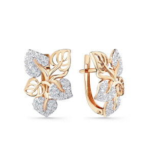 Серьги 002-0782-0001-011 (Au 585)