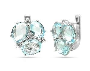 Серьги Женева. (Ag 925)